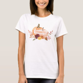 Camiseta Thankful Pumpkin Fall Gratitude Design
