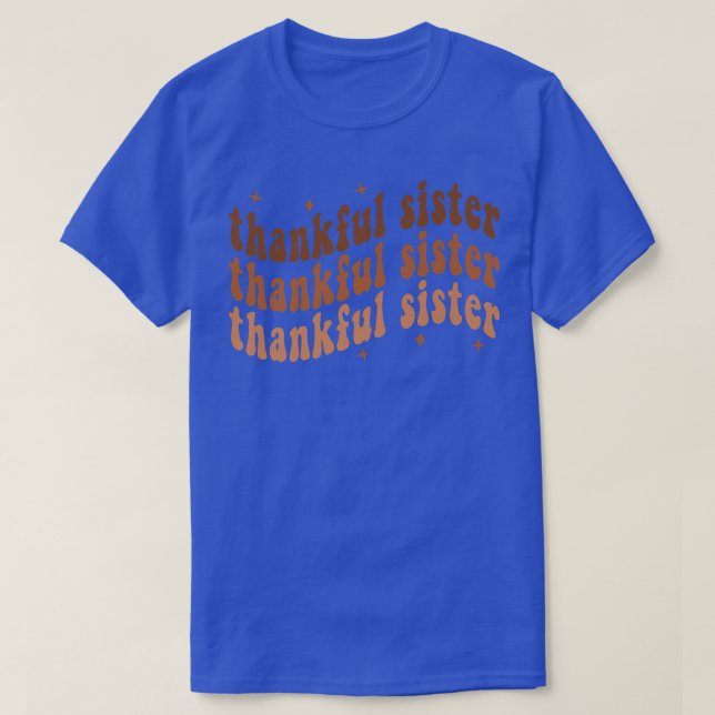 Camiseta Thankful Sister Cheetah Heart Sister Life Fall Tha (Diseño del anverso)