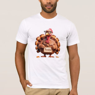 Camiseta Thankful Turkey Design – Funny Holiday Art