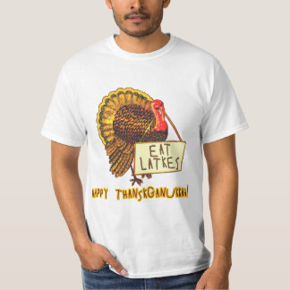 Camiseta Thanksganukkah feliz COME los LATKES