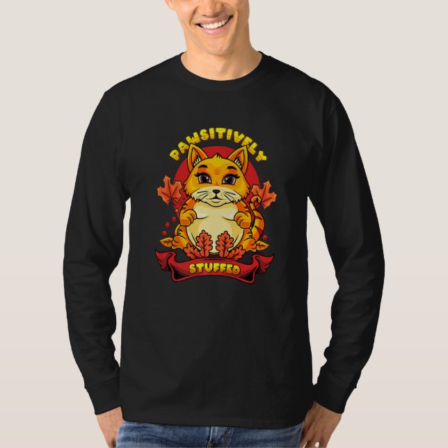 Camiseta Thanksgiving Cat   (Anverso)