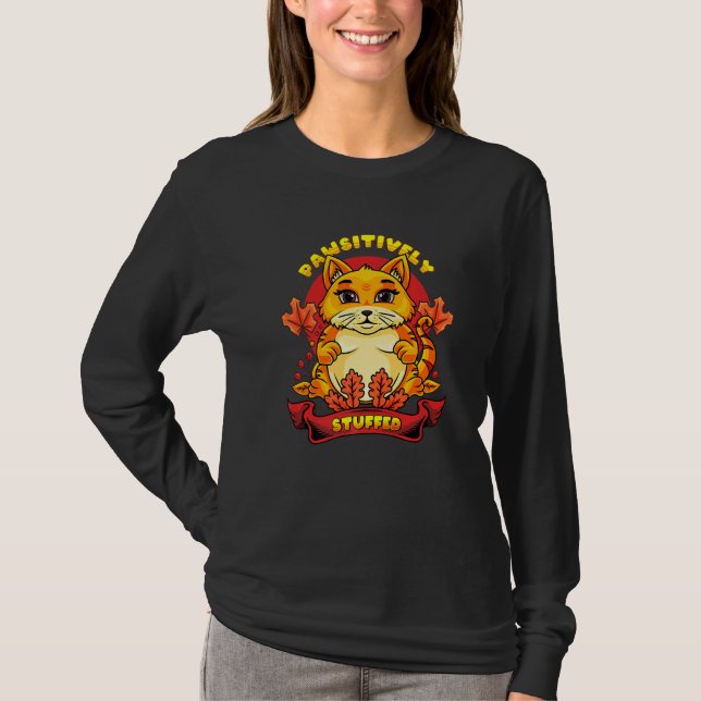 Camiseta Thanksgiving Cat   (Anverso)