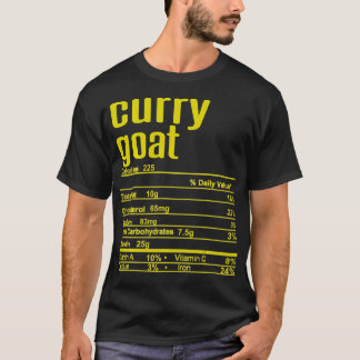 Camiseta Thanksgiving Christmas Curry Goat Nutrition Fact