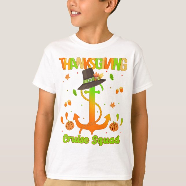 Camiseta Thanksgiving Day Cruise Squad Travel Vacation  T-S (Anverso)