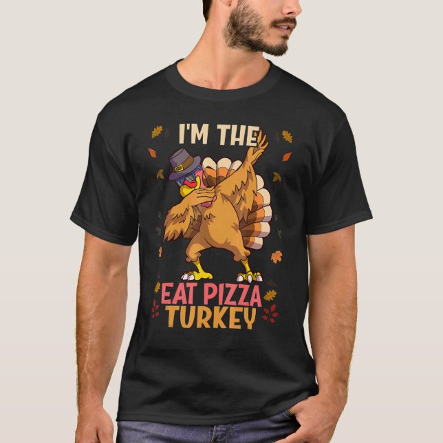 Camiseta Thanksgiving Family Matching I'm The Eat Pizza Tur (Anverso)