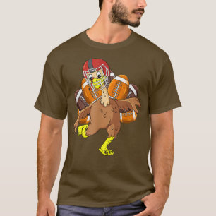 Camiseta Thanksgiving Football Turkey Boys Kids Gobble Play