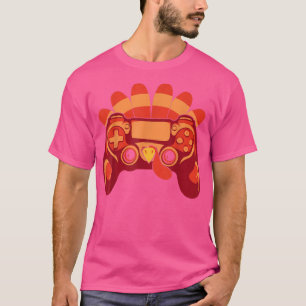 Camiseta Thanksgiving Gamer Turkey Gaming Controller Kids B