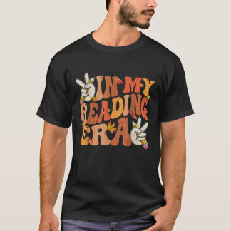 Camiseta Thanksgiving Groovy In My Reading Era Teacher Autu