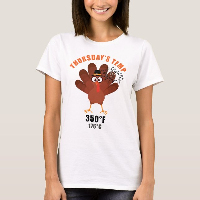 Camiseta Thanksgiving Humor Funny Turkey Joke (Anverso)