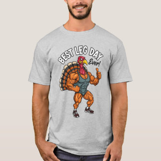 Camiseta Thanksgiving Leg Day Basic T-Shirt