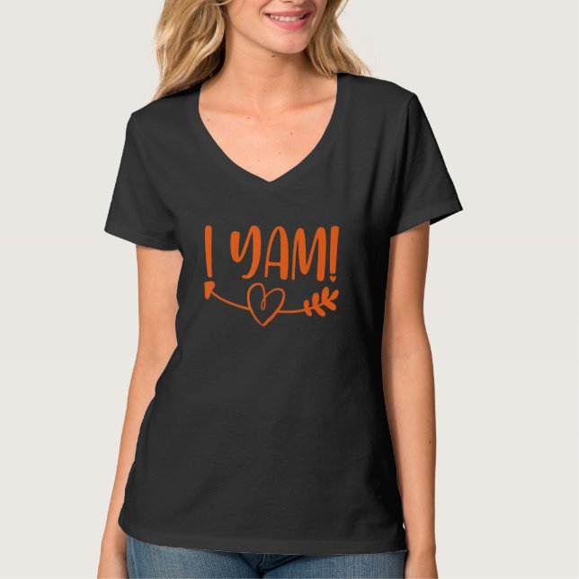 Camiseta Thanksgiving Matching Couples She's My Sweet Potat (Anverso)