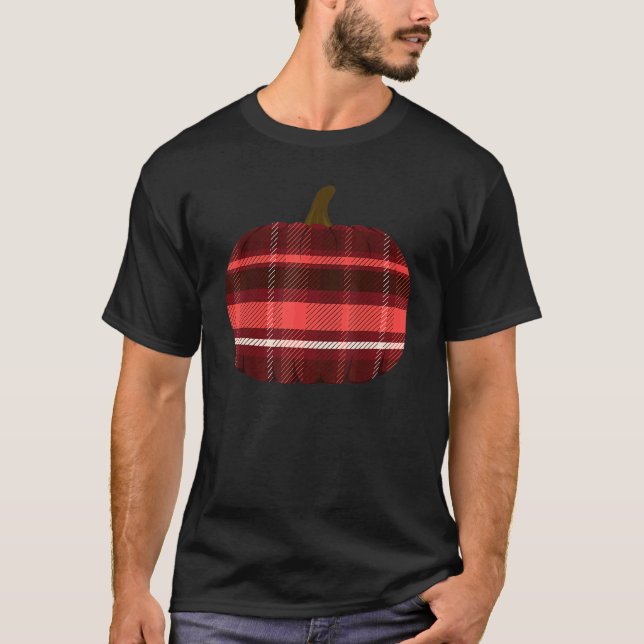 Camiseta Thanksgiving Pumpkin Flannel (Anverso)