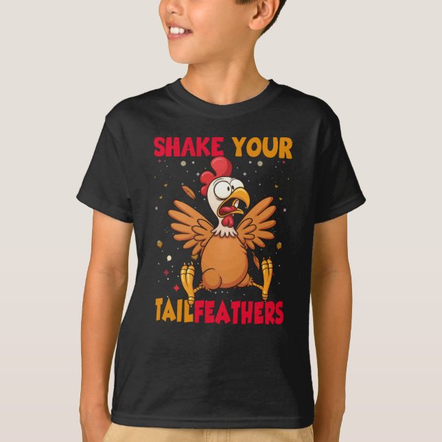 Camiseta Thanksgiving Shake Your Tail Feathers (Anverso)