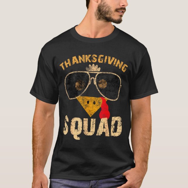Camiseta Thanksgiving Squad Turkey Day Fall Matching Women  (Anverso)