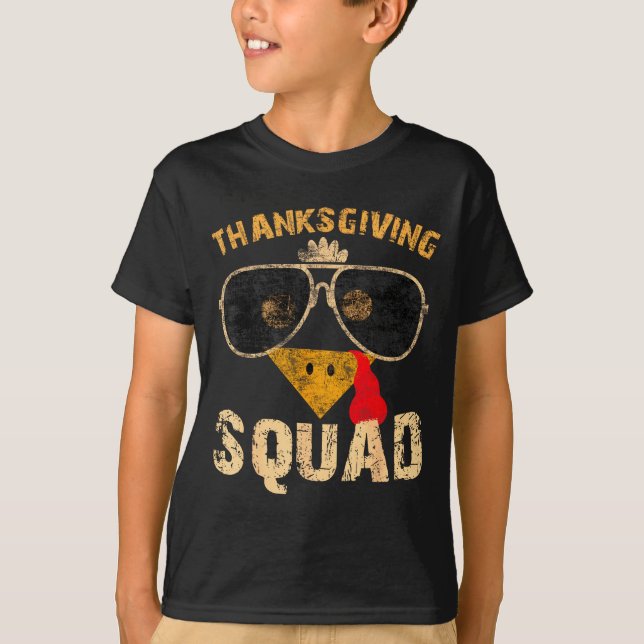 Camiseta Thanksgiving Squad Turkey Day Fall Matching Women  (Anverso)