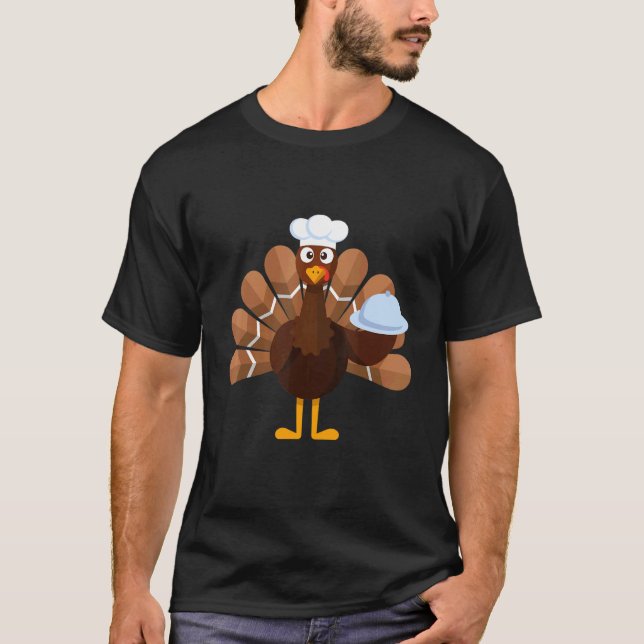 Camiseta Thanksgiving   Turkey Chef (Anverso)