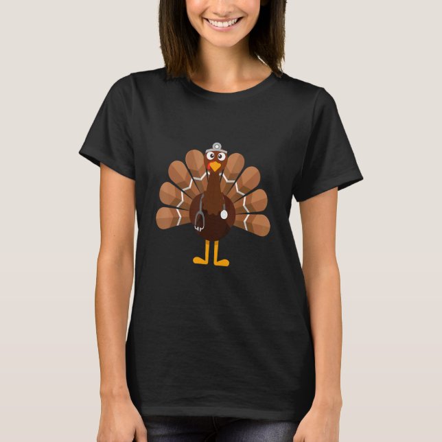 Camiseta Thanksgiving   Turkey Doctor (Anverso)