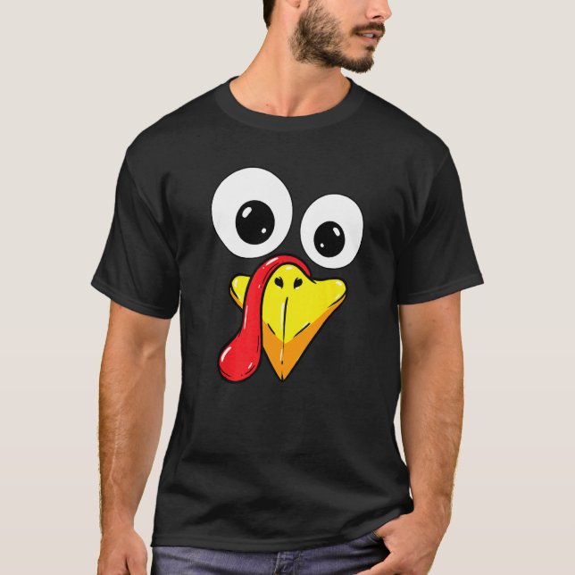 Camiseta Thanksgiving Turkey Face Matching Family Costume K (Anverso)
