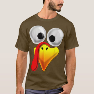 Camiseta Thanksgiving Turkey Face Matching Family Costume K