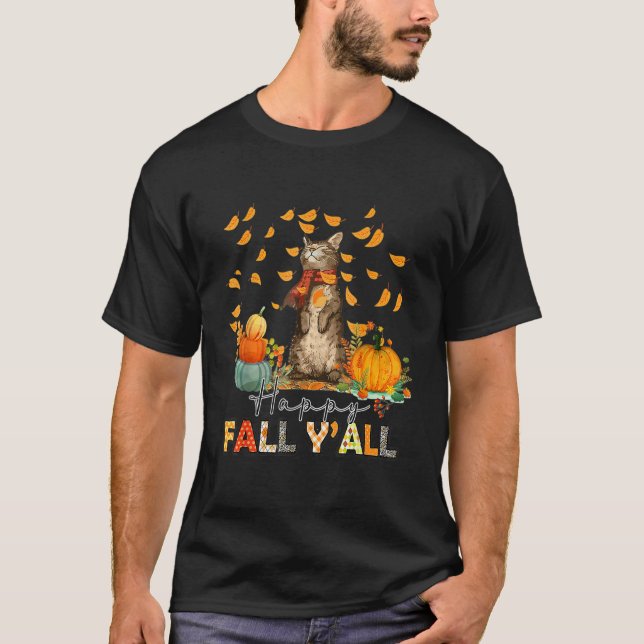Camiseta Thanksgiving Turkey Fake Cat Meow  Cat Thanksgivin (Anverso)