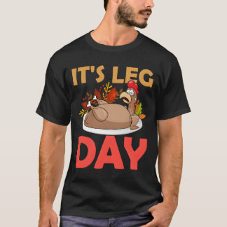Camiseta Thanksgiving Turkey It'S Leg Day