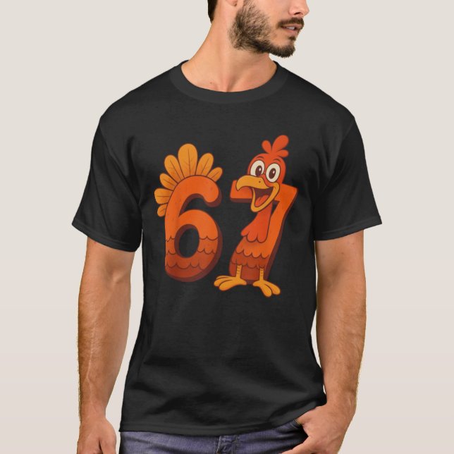 Camiseta Thanksgiving Turkey Six Seven Joke (Anverso)