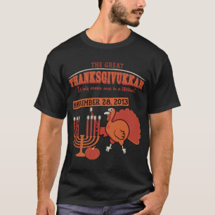 Camiseta 'Thanksgivukkah festivo