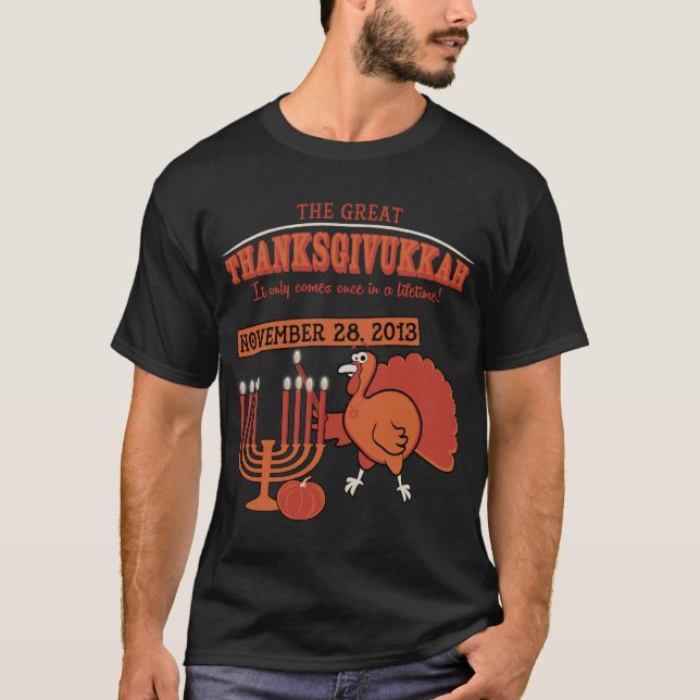 Camiseta 'Thanksgivukkah festivo (Anverso)