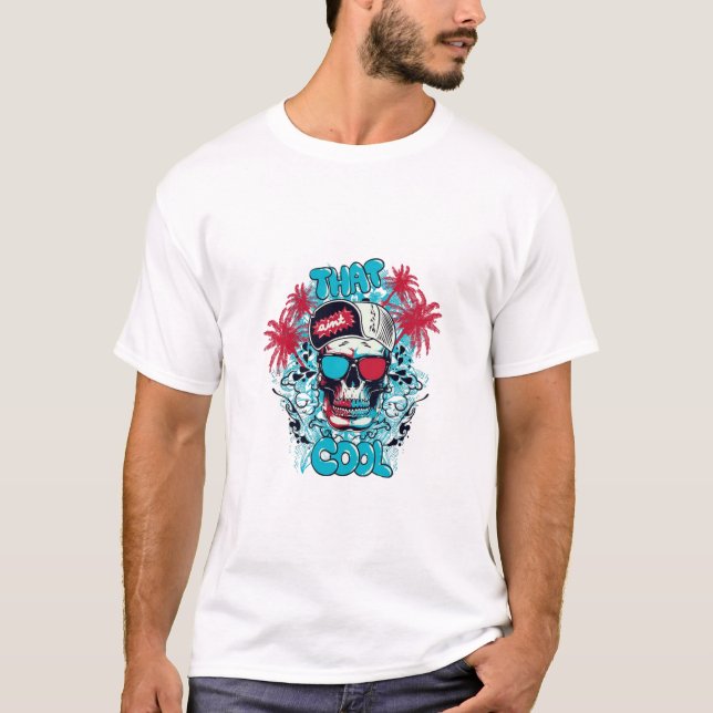 Camiseta That Cool Skull Graphic T-Shirt (Anverso)