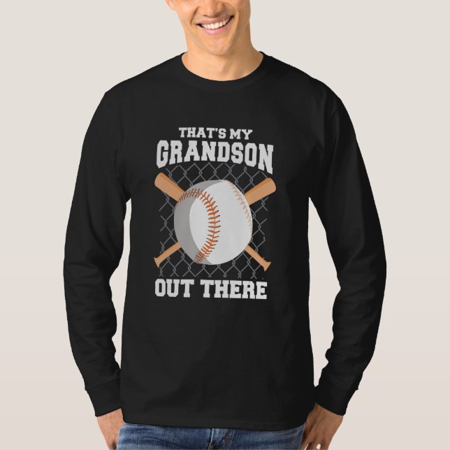 Camiseta That s My Grandson Out There Baseball  Baseball Gr (Anverso)