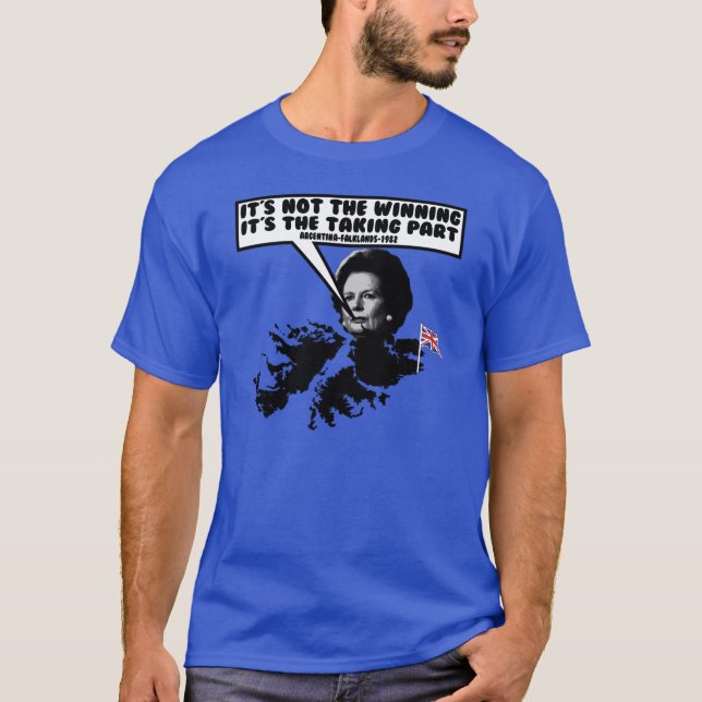 Camiseta Thatcher divertida Malvinas (Anverso)