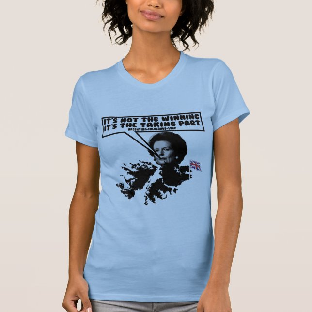Camiseta Thatcher divertida Malvinas (Anverso)