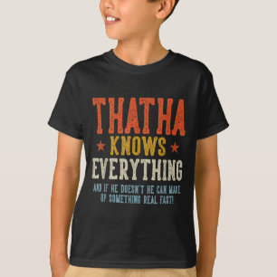 Camiseta Thatha sabe todo día del padre retro vintage