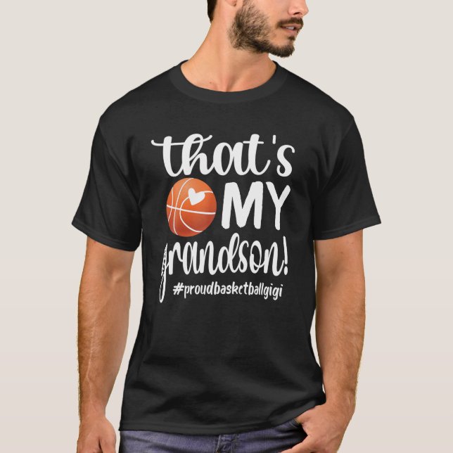 Camiseta That's My Grandson Basketball Gigi Basketball Gran (Anverso)