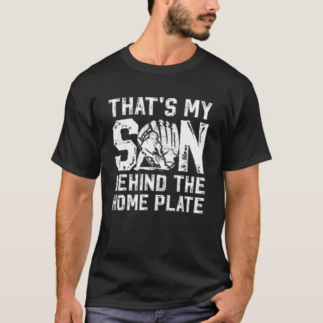 Camiseta That's My Son Baseball Catcher Dad Baseball Catche (Anverso)