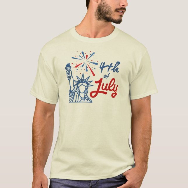 Camiseta The 4th Jully is a great day (Anverso)