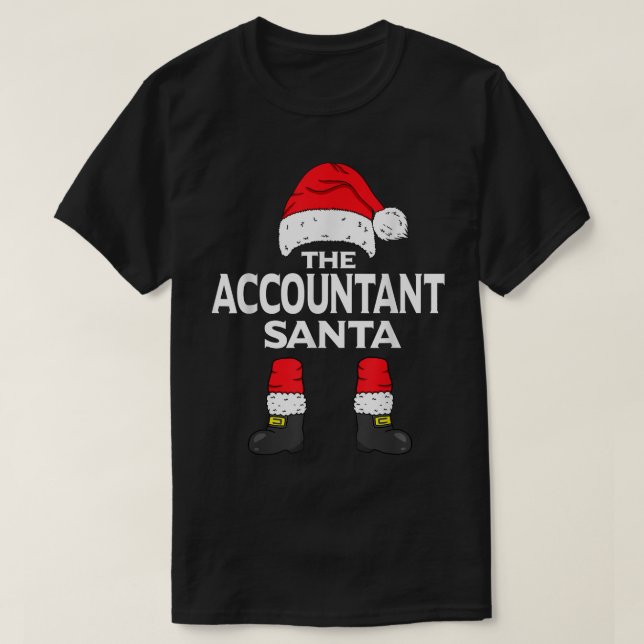 Camiseta The Accountant Santa Matching Family Group Christm (Diseño del anverso)