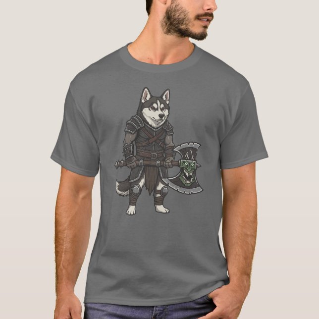 Camiseta The adventure of the Alaskan Klee Kai gladiator (Anverso)