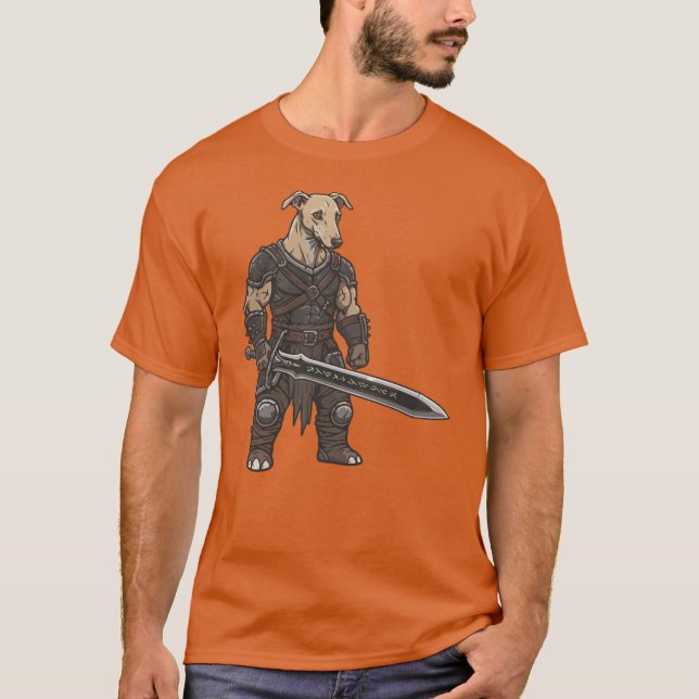 Camiseta The adventure of the Azawakh gladiator Dog (Anverso)