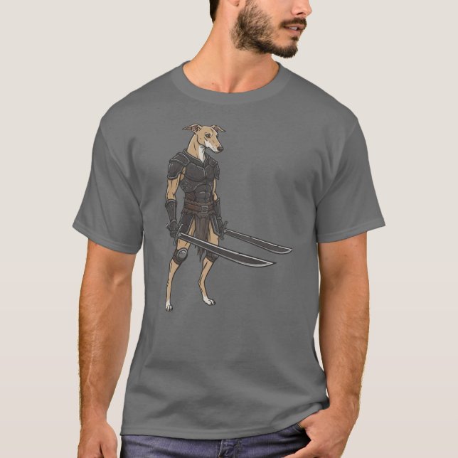Camiseta The adventure of the Azawakh gladiator Dog (Anverso)