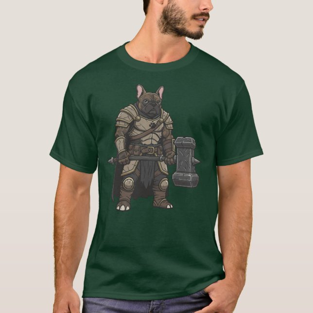 Camiseta The adventure of the French Bulldog gladiator (Anverso)