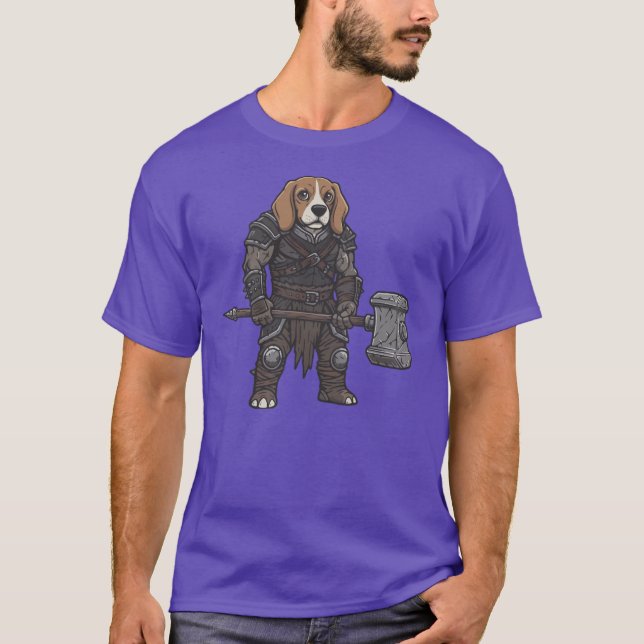 Camiseta The adventure of the Harrier gladiator dog (Anverso)