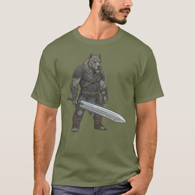 Camiseta The adventure of the Irish Wolfhound gladiator Dog (Anverso)