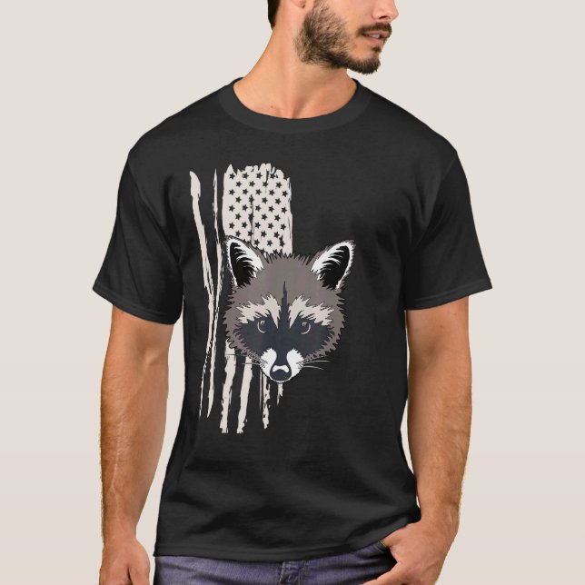 Camiseta The American raccoon raccoon (Anverso)