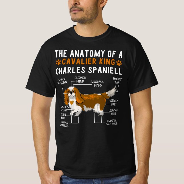 Camiseta The Anatomy Of A Cavalier King Charles Spaniell (Anverso)