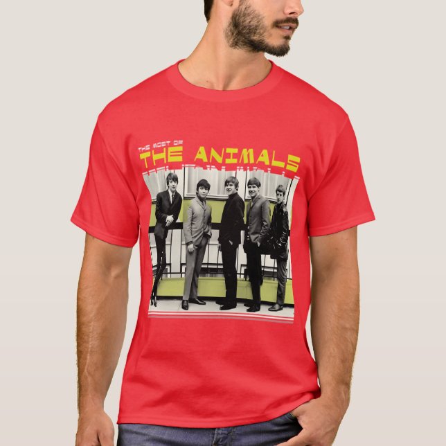 Camiseta The Animals Retro Artwork With Vibrant Energy With (Anverso)