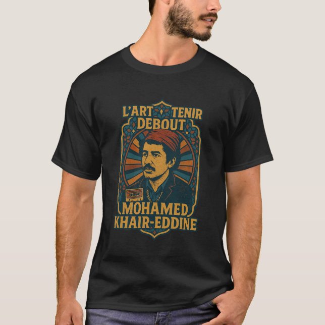 Camiseta The Art of Standing Tall – Mohamed Khair-Eddine (Anverso)