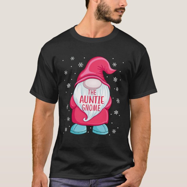Camiseta The Aunt Gnome  Gnome Elf Christmas Aunt Matching  (Anverso)