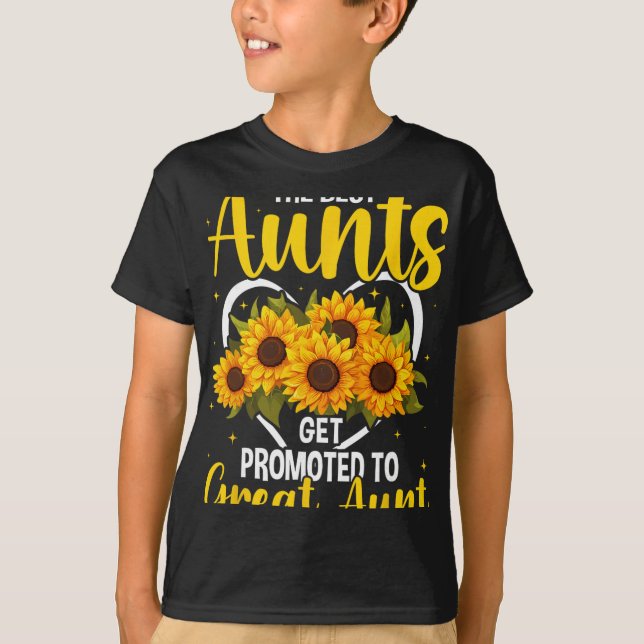 Camiseta The Aunts Get Promoted To Great Aunt New Great Aun (Anverso)