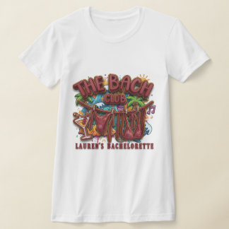 Camiseta The Bach Club: Bachelorette Graffiti Tee